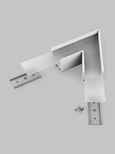 Winkel für LED-Profil VARIO30-02 - 60° - Weiß