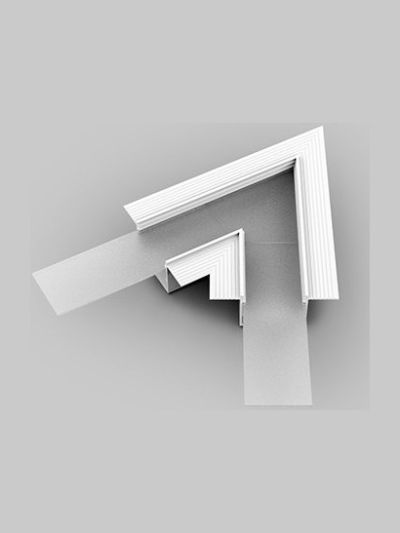 Winkel für LED-Profil VARIO30-05 - 60° - Weiß