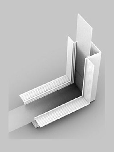 Winkel für LED-Profil VARIO30-05 - 90° - Weiß - Stehend