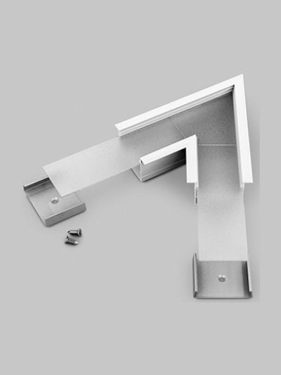 Winkel für LED-Profil VARIO30-07 - 60° - Weiß