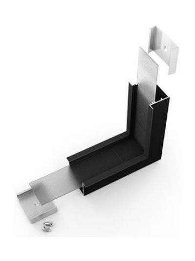 Winkel für LED-Profil VARIO30-07 - 90° - Schwarz - Stehend