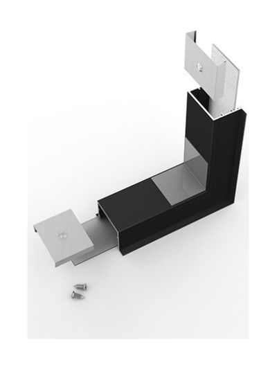 Winkel für LED-Profil VARIO30-07 - 270° - Schwarz - Stehend