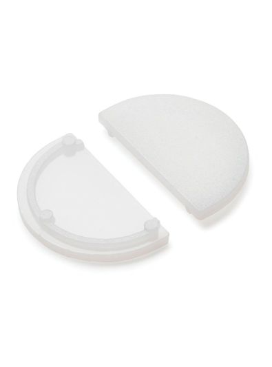 Endkappe D9 - opal - 20 Stk.