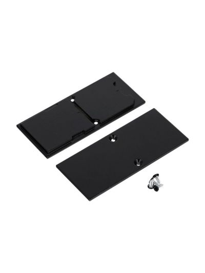Endkappen für COMBO30-01A-E9 - Schwarz - Metall - 2 Stk.