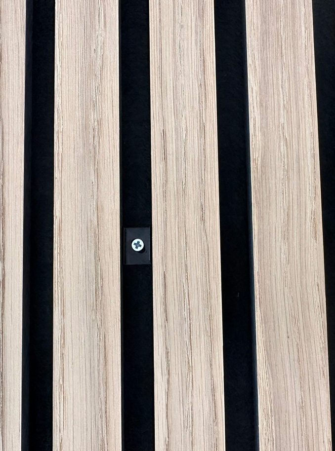 Detail der Endkappe am LED-Profil